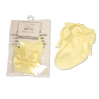 BW-61-2221L: Baby Socks with Bow - Lemon (0-18 Months)